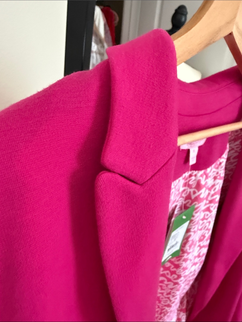 Lilly Pulitzer 🌸Women's Hot Pink Ponte Blazer Jacket - Picture 8 of 11